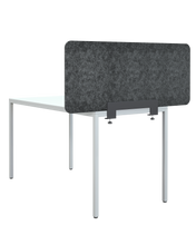 Laden Sie das Bild in den Galerie-Viewer, Akustik Trennwand aus Filz mit stabiler Klemme aus pulverbeschichtetem Metall