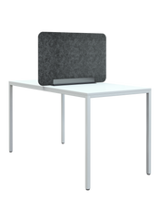 Laden Sie das Bild in den Galerie-Viewer, Akustik Trennwand, wertiger Aufsteller für Schreibtische aus Filz mit stabilem Metallfuß