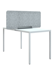 Laden Sie das Bild in den Galerie-Viewer, Akustik Trennwand, wertiger Aufsteller für Schreibtische aus Filz mit stabilem Metallfuß