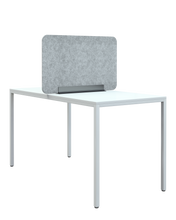 Laden Sie das Bild in den Galerie-Viewer, Akustik Trennwand, wertiger Aufsteller für Schreibtische aus Filz mit stabilem Metallfuß