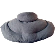 Laden Sie das Bild in den Galerie-Viewer, Nacken Kirschkernkissen mit Schlaufe und Stehkragen - 100% Baumwolle - 4 Farben