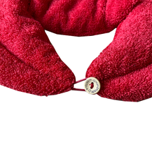 Laden Sie das Bild in den Galerie-Viewer, Nacken Kirschkernkissen mit Schlaufe und Stehkragen - 100% Baumwolle - 4 Farben