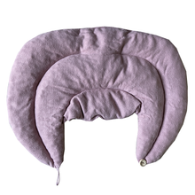Laden Sie das Bild in den Galerie-Viewer, Nacken Kirschkernkissen mit Schlaufe und Stehkragen - 100% Baumwolle - 4 Farben