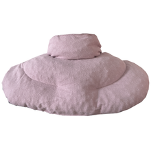 Laden Sie das Bild in den Galerie-Viewer, Nacken Kirschkernkissen mit Schlaufe und Stehkragen - 100% Baumwolle - 4 Farben