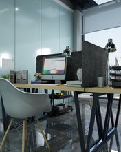 Laden Sie das Bild in den Galerie-Viewer, Akustik Trennwand aus Filz mit stabiler Klemme aus pulverbeschichtetem Metall