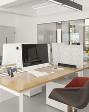 Laden Sie das Bild in den Galerie-Viewer, Akustik Trennwand aus Filz mit stabiler Klemme aus pulverbeschichtetem Metall