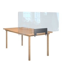 Laden Sie das Bild in den Galerie-Viewer, Trennwand / Spuckschutz PLEXIGLAS klar mit Tischklemme - Caretec Germany - Plexi, Trennwände