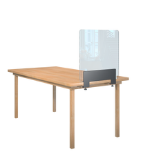 Laden Sie das Bild in den Galerie-Viewer, Trennwand / Spuckschutz PLEXIGLAS klar mit Tischklemme - Caretec Germany - Plexi, Trennwände