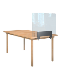 Laden Sie das Bild in den Galerie-Viewer, Trennwand / Spuckschutz PLEXIGLAS klar mit Tischklemme - Caretec Germany - Plexi, Trennwände