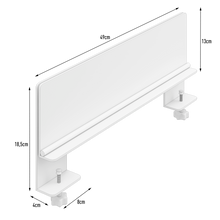 Laden Sie das Bild in den Galerie-Viewer, Trennwand / Spuckschutz PLEXIGLAS klar mit Tischklemme - Caretec Germany - Plexi, Trennwände