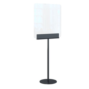Trennwand / Spuckschutz PLEXIGLAS klar mit Standfuß - Caretec Germany - Plexi, Trennwände
