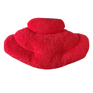 Nacken Kirschkernkissen mit Schlaufe und Stehkragen - 100% Baumwolle - 4 Farben