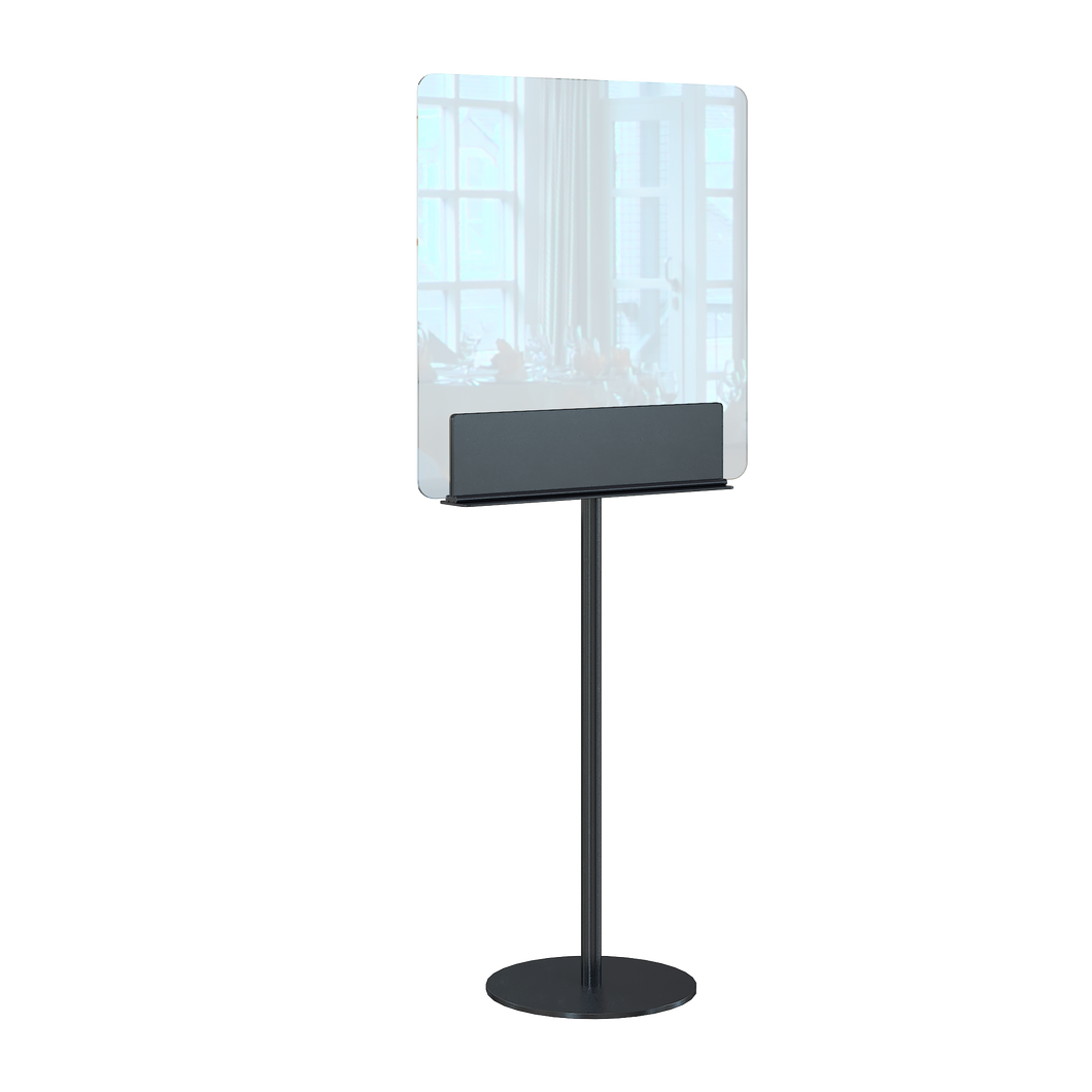 Trennwand / Spuckschutz PLEXIGLAS klar mit Standfuß - Caretec Germany - Plexi, Trennwände