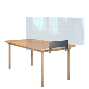 Trennwand / Spuckschutz PLEXIGLAS klar mit Tischklemme - Caretec Germany - Plexi, Trennwände
