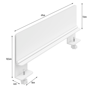 Trennwand / Spuckschutz PLEXIGLAS klar mit Tischklemme - Caretec Germany - Plexi, Trennwände